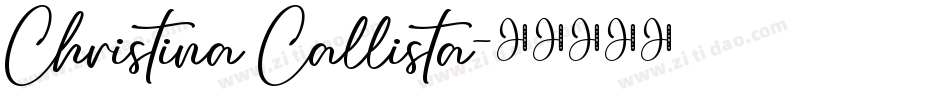 Christina Callista字体转换